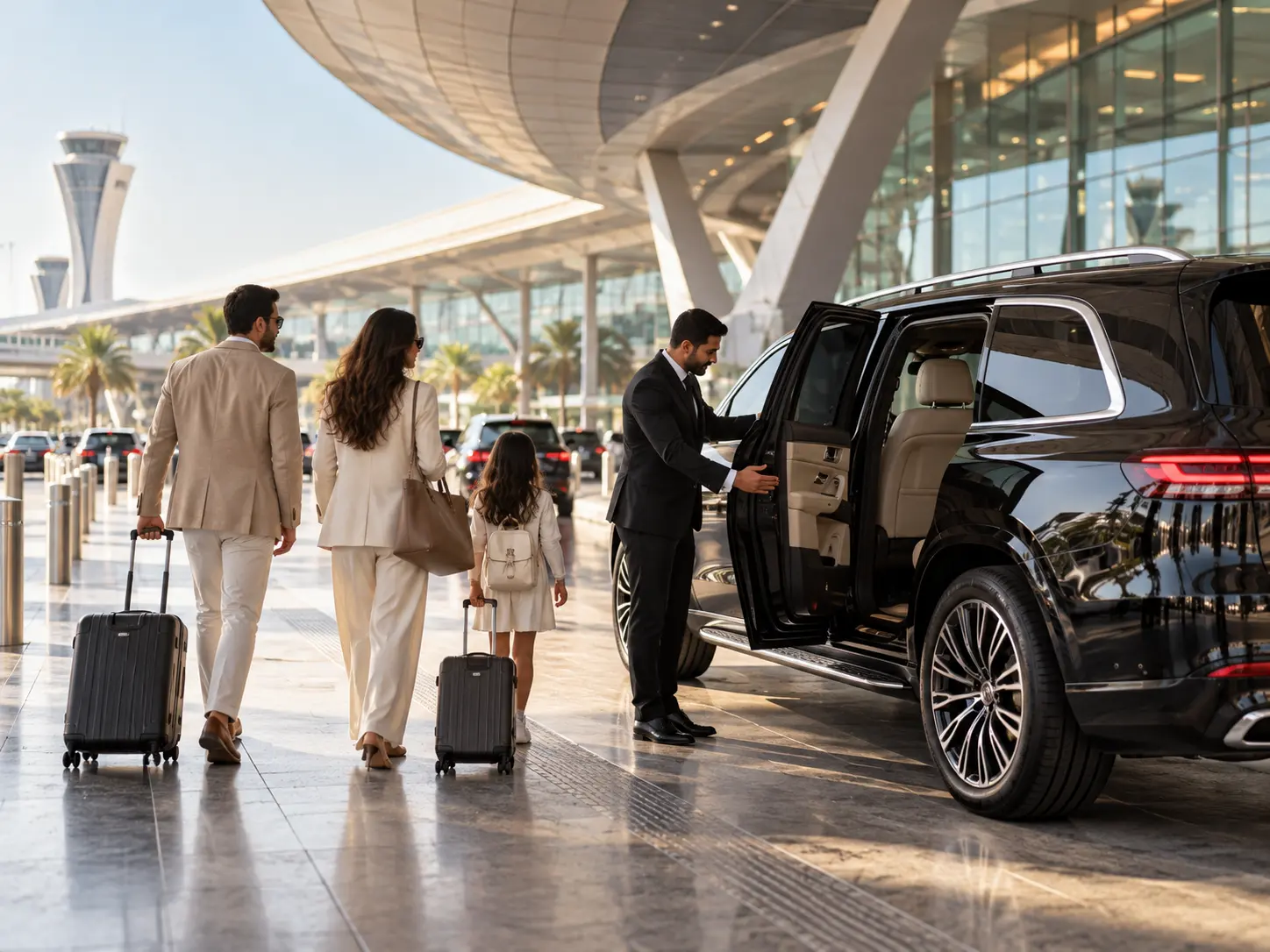Hamad International Airport Doha arrival and private car pickup area